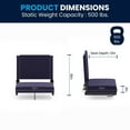thumbnail image 3 of Grandstand Comfort Seats by Flash with Ultra-Padded Seat in Red, 3 of 9