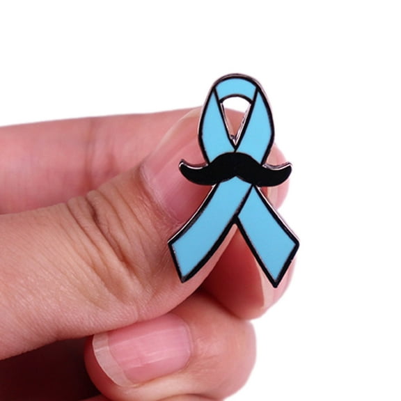 Men's Health Awareness Ribbon Badges Lapel Pins Coat Shirt Sweater Safety Pins