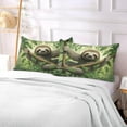 thumbnail image 6 of GZHJMY Sloth on The Branch Body Pillow Cover with Zipper,Soft and Cozy Fuzzy Fleece Body Pillow Case Cover 21 x 54 in,Plush Long Body Pillow Pillowcase for Fall and Winter Home Decor, 6 of 7