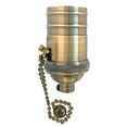 thumbnail image 2 of Royal Designs, Inc. Pull Chain Lamp Socket for Incandescent LED Bulbs, Antique Brass, Set of 10, 2 of 7