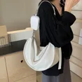 thumbnail image 5 of Bolsos cruzados con compartimento interior de PU sólido y hilo de coser, gran oferta 2024, bolsos para mujer, bolsillo interior con cremallera, bolsos de mano para mujer, 5 of 5