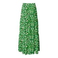 thumbnail image 6 of vigerkar Skirts for Women Summer Casual A Line Drawstring Low Waist Long Flowy Maxi Trendy Vacation Skirt 2025 Green, XL, 6 of 6