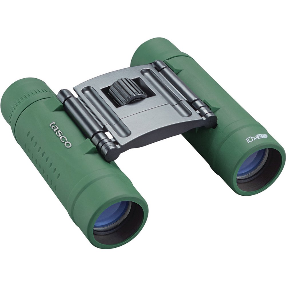 Tasco Essentials Binoculars 10x25mm, Roof Prism, Green, Boxed Walmart