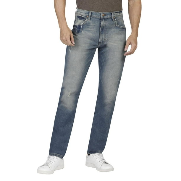 Pantalon Jeans Slim Fit Wrangler Hombre 597 azul petroleo 33 32 Walmart en linea