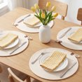 thumbnail image 2 of Unique Bargains Farmhouse Placemats 4pcs White 13"x13", 2 of 6