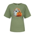 thumbnail image 3 of Women's Halloween Graphic T-Shirt Cute Printed Fashion Tee Casual Comfortable Ladies Top, 3 of 3
