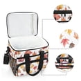 thumbnail image 6 of FORMRS Insulated Cooler Bag 24 Cans Capacity Soft Leakproof Lunch Box with Side Pockets, Gray Autumn Leaves, 6 of 7