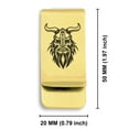 thumbnail image 2 of Stainless Steel Viking Warrior Champion Classic Slim Money Clip Credit Card Holder, 2 of 2
