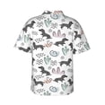 thumbnail image 3 of Daiia Dachshund Dog Puppy Hawaiian Shirt for Men Gentle Cotton Regular Short Sleeve Casual-XX-Large, 3 of 9