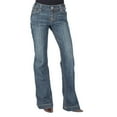 thumbnail image 4 of Stetson 0214 Ladies Trouser Style Western Jean Open Pkt W/Stitched Cirlce Blue, 4 of 4