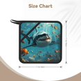 thumbnail image 3 of Sikiie Realistic Ocean Shark Pot Holders Kitchen Insulation Mats Heat Resistant Pot-Holder Oven Anti-Scald Pads for Cooking Baking, 7.1*7.1inch, 3 of 8
