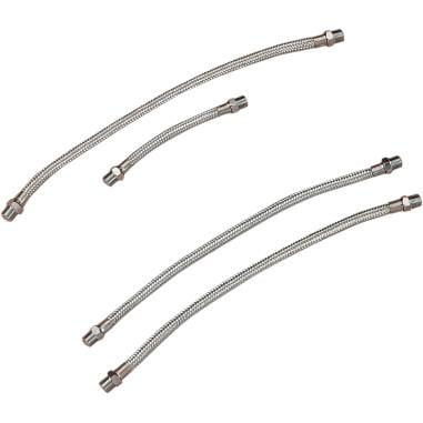 - Drag Specialties Stainless Steel Braided Rocker Oil Line Set DS-222132