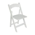 thumbnail image 2 of Flash Furniture Commercial Grade White Solid Wood Folding Dining Chair, 2 of 11