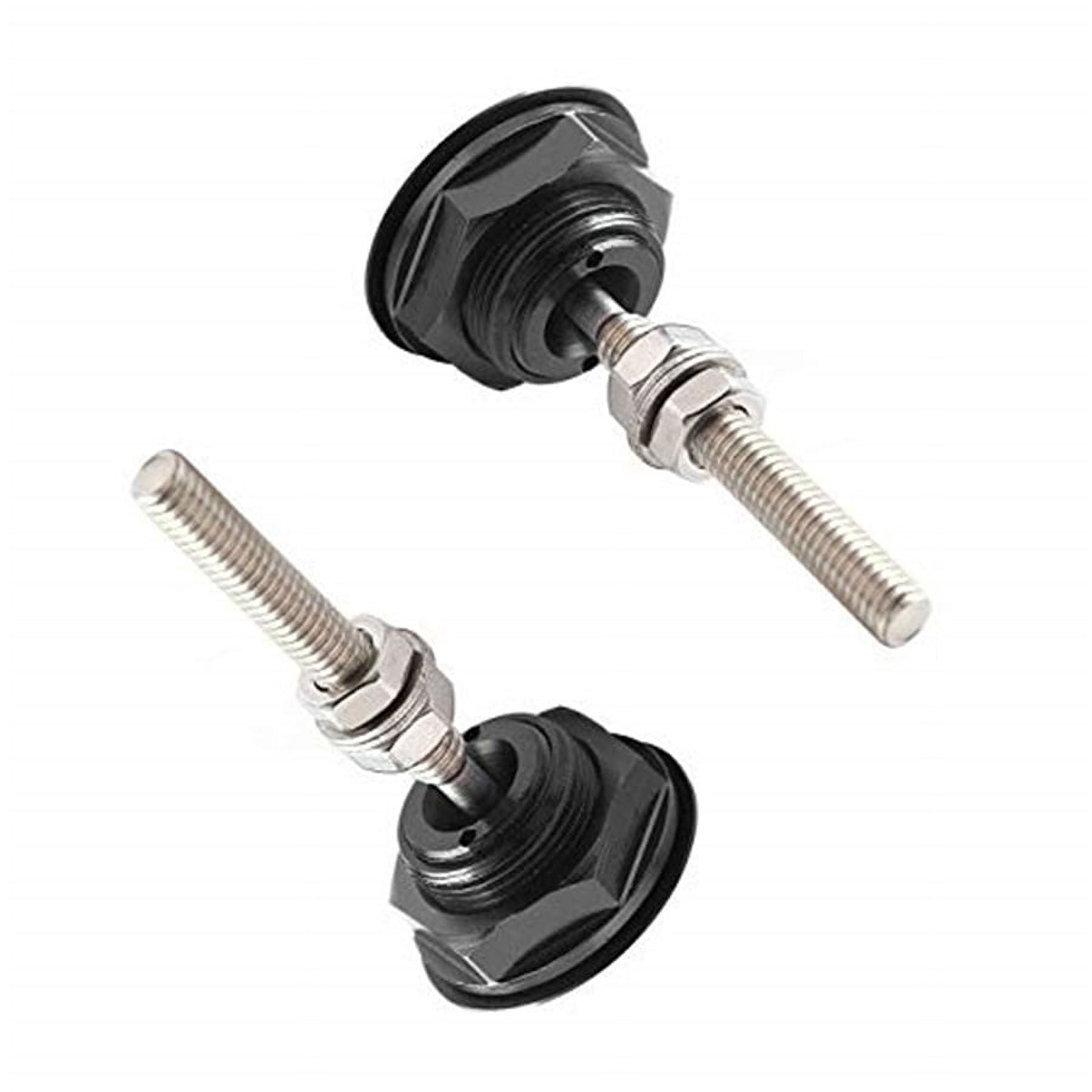 Phyun 4 Pcs Aluminum Quick Release Latches Push Button Racing Car Hood Pin Bonnet Lock