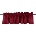 thumbnail image 2 of Red Logger Check Window Valance 72x14, 2 of 3