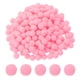 thumbnail image 1 of Pom Poms de 0.3 pulgadas para manualidades, 2000 piezas de pompones pequeños, bolas elásticas para sombreros y arte navideño, color rosa, 1 of 7
