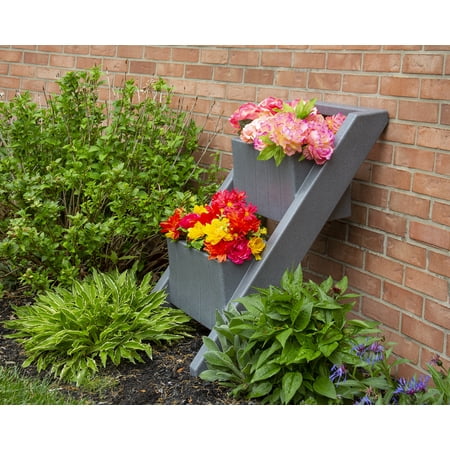 Angled Garden Bed - Dark Granite