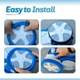 thumbnail image 6 of Blue Front Tire Kit with Super Hump Replacement Tires Compatible with Hayward Phoenix Poolvergnuegen AquaNaut 200, 400, 450 Pool Cleaner 2 Wheel and 4 Wheel (2 Pack), 6 of 7