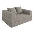 thumbnail image 1 of SOFA CAMA TEDDY QUEEN SIZE PALERMO STEEL, 1 of 1