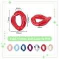 thumbnail image 2 of 540Pcs 9 Colors Acrylic Linking Ring Quick Link Connectors Twist for Curb Chain Making Mixed Color 13x10x3mm Inner Diameter: 7.5x4mm 60pcs/color Material Acrylic, 2 of 6