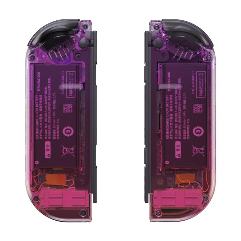 Clear purple joycons deals