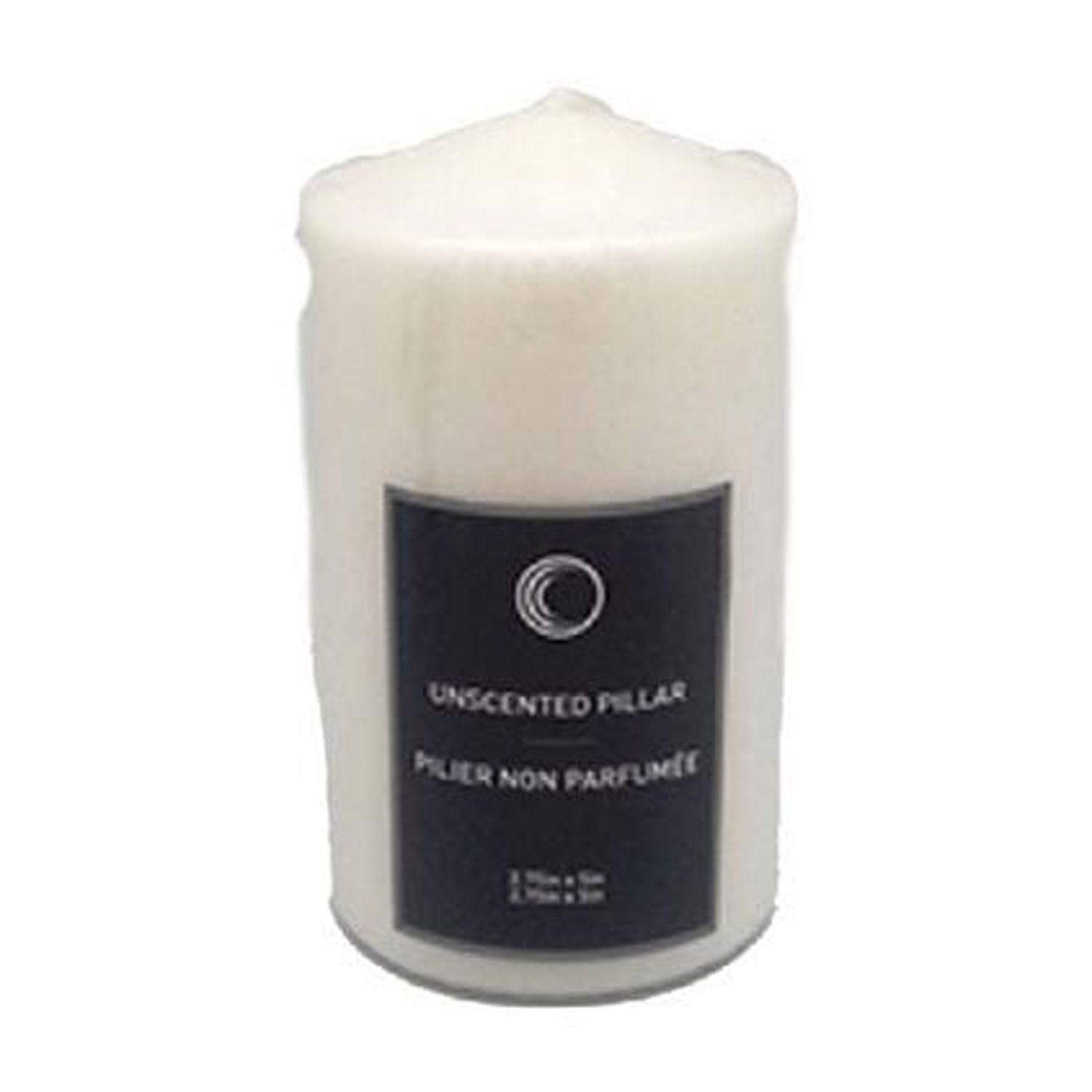 2.75" X 5" Pilier Non Parfumé (Blanc) - Set of 2