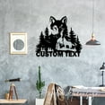 thumbnail image 3 of Handmadetneonsign Custom Wolf In Forest Metal Wall Art LED Light - Personalized Wolf Metal Sign Home, 3 of 5