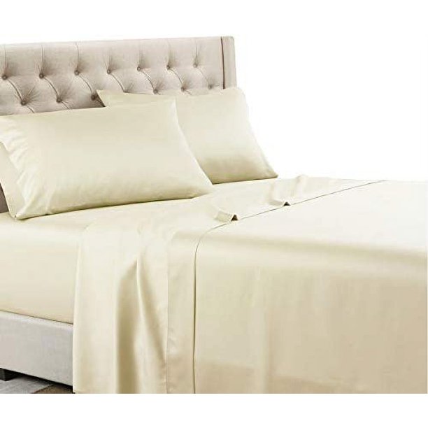Solid 600 Thread Count, 100Percent Cotton Split King For Adjustable