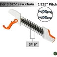 thumbnail image 2 of 2-in-1 Chainsaw Sharpener for 0.325” Pitch - 4.8mm File Diameter, Easy File Chain Saw Sharpener Tool, 2 of 7
