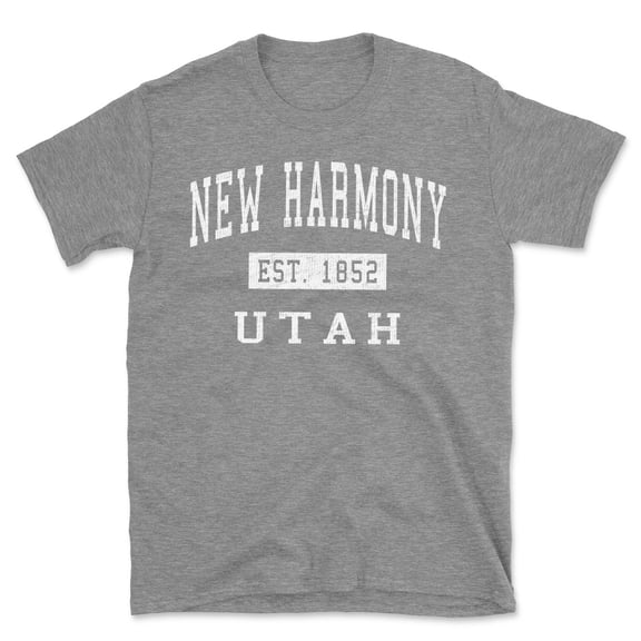 New Harmony Utah Classic Established Men's Cotton T-Shirt