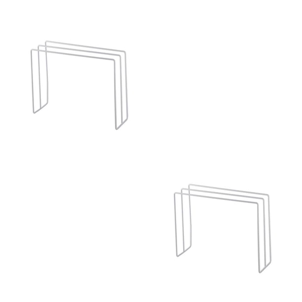 Inteprter Toalleros de hierro resistente para el hogar, toallero de pie, paño antipolvo, soportes simples, soporte seco para almacenamiento y secado Blanco 2piezas Inteprter CBP571726