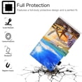 thumbnail image 2 of Allytech Flip Case for Samsung Galaxy Tab A7 Lite 8.4 inch SM-T220/T225 2021 Released, Premium PU Leather Scratch-Free Kickstand Card Slots Case for Galaxy Tab A7 Lite 2021(SM-T220), Beach, 2 of 5