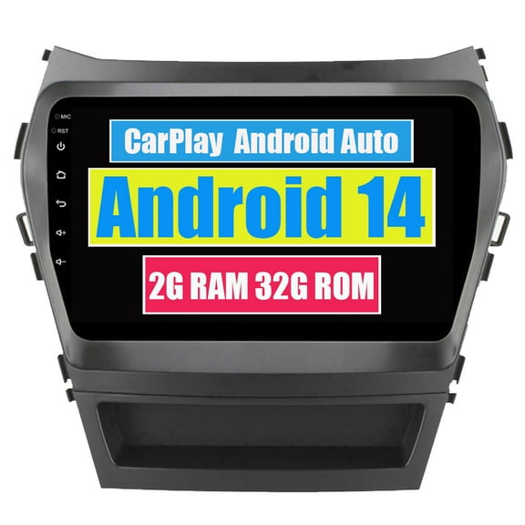 RoverOne Car Stereo CarPlay Android Auto for Hyundai Santa Fe 3 2013 - 2016 GPS Navigation Bluetooth DSP Multimedia Video Player