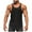 Black, variant on Dianli Summer Fitness Mens Muscle Tank Top Solid Color Quick-Dry High-Elasticity Slim-Fit Cotton Round Neck Short Sleeve Workout Tee Muscle Vest Training Top Gym Training