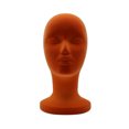 thumbnail image 2 of Cabeza De Maniquí Cabeza femenina de espuma de maniquí de moda para estante de soporte de gafas de peluca (naranja), 2 of 4