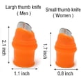 thumbnail image 3 of 2 Pack Professional Garden Silicone Thumb Knife, Finger Knife Picking for Trim Garden Vegetable Also be Your Good Help in Kitchen, 3 of 5