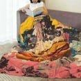 thumbnail image 6 of Pofeuu Psychedelic Band Hotdog Art Print Ultra-Soft Micro Fleece Blanket,for Bed Or Sofa,All Season Throw Blankets Flannel Blanket-80"x60", 6 of 7