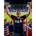 thumbnail image 3 of Icon Sports USA Soccer Jersey, Polyester, Navy, YXS-XXL, 3 of 7