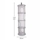 thumbnail image 3 of Organizador de almacenamiento de malla colgante plegable de red con 4 compartimentos, cesta de secado colgante Gris, 3 of 3
