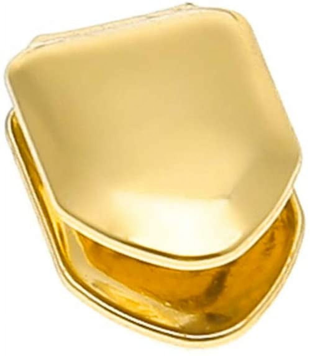 14k Gold Plated Hip Hop Teeth Grillz Caps Top and Bottom Set for Your Teeth