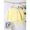 thumbnail image 4 of NZRVAWS 5T Toddler Baby Girls Outfits Set 5T Girls Long Sleeve Solid Color Top Pants Set Yellow, 4 of 8