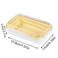 thumbnail image 3 of Sushi Packing Box For Spring Outing Picnic Camping Disposable Bento Bowl For Food Takeaway Fruit, Lightweight 16G Material Square Design With Tight Buckle Leak Proof, 50Pcs, 3 of 7