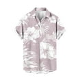 thumbnail image 4 of Awdenio Big And Tall Shirts For Men Short Sleeve Button Down Bowling Shirts Retro Summer Tropical Beach Casual Dress Shirt for Men, 4 of 6