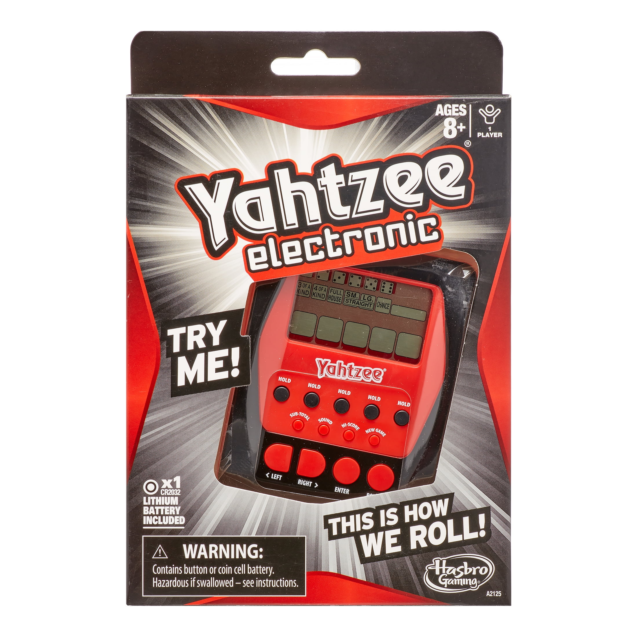 Yahtzee Electronic Portable Handheld Game Hasbro Parker Brothers New Dice Game 