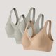 thumbnail image 2 of Mujeres de Color Sólido Cuatro Filas Ajustable Inalámbrico Sujetador Levantamiento Reunión Plegable Sagging Diaria Ropa Interior, Ropa Interior Cómoda, 2 of 9