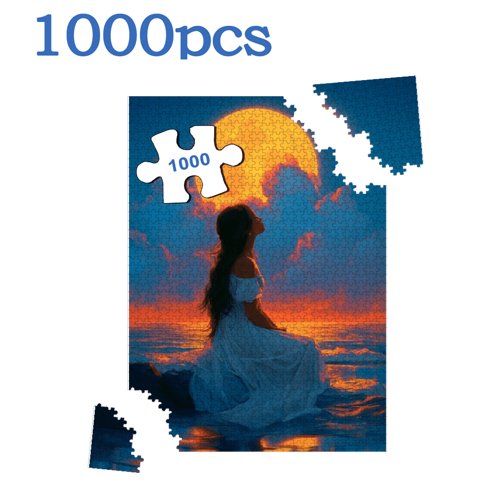 A Box of (1000pcs) Adult Puzzles, Character Landscape Theme, High Difficulty, Suitable for Adults, Family Entertainment, Home Decoration.29.4*19.6 in