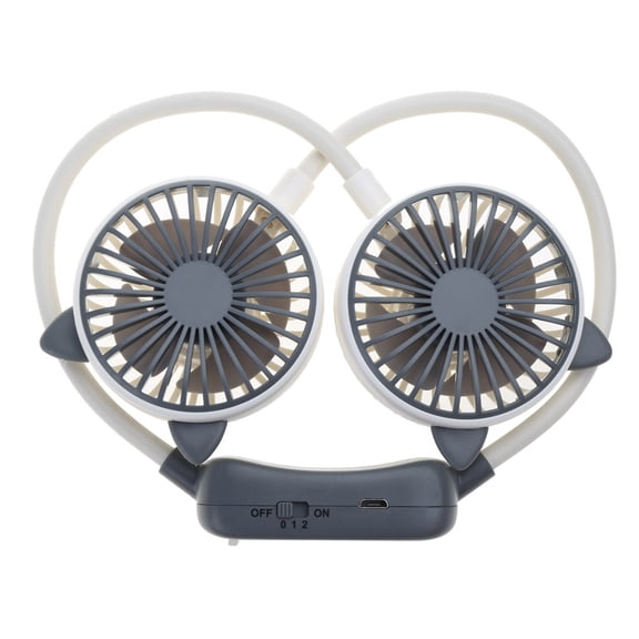 Portable Neck Fan Hands-Free Fan USB Rechargeable 2 Speeds Air Cooler Cooling Wearable Neckband Fan