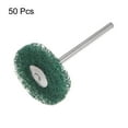 thumbnail image 3 of 50pcs Abrasive Wheel 1 Inch 180 Grit 1/8" Shank Scraping  Pads,  Green, 3 of 5