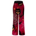 thumbnail image 5 of MEZZALL Halloween Printed Pajama Pants for Women Drawstring Waist Pumpkin Spider Web Pattern Comfortable Night Loungewear Bottoms, 5 of 5