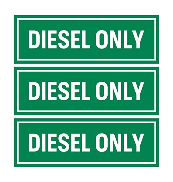 Diesel Only Truck Decal